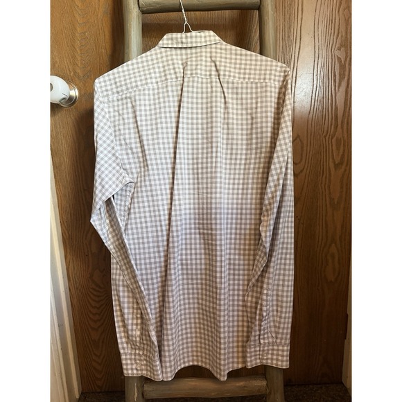 Burberry Brit Men's Long Sleeve  Button Up Checkered Print Shirt Size M - Picture 7 of 7